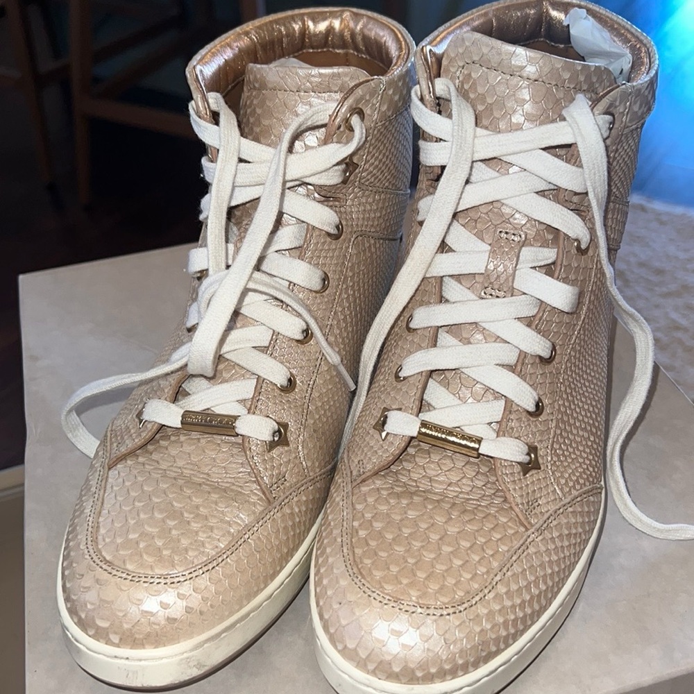 Jimmy Choo Tokyo sneakers 37.5 nude/rose gold